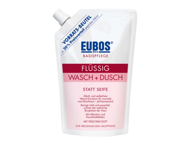 Eubos Basic Emulsja myjąca o świeżym zapachu o neutralnym ph (bezalkaliczna) interakcje ulotka  - 400 ml