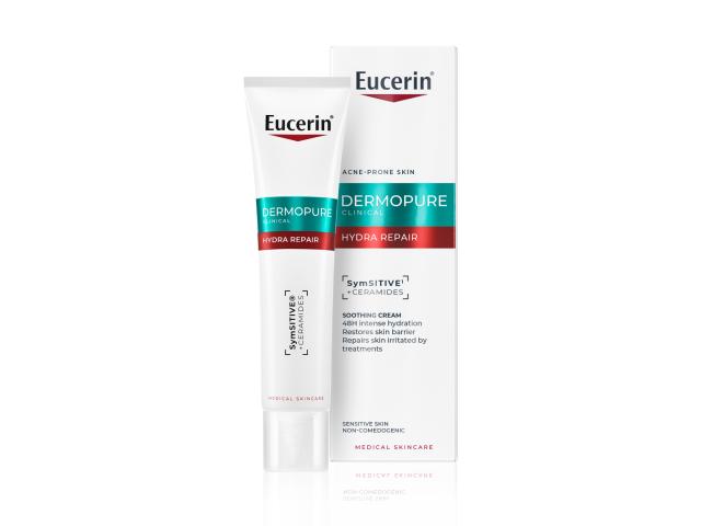 Eucerin Dermopure Clinical Hydra Repair Krem kojący skóra skłonna do trądziku interakcje ulotka krem - 40 ml