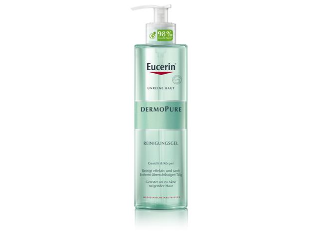 Eucerin Dermopure Żel do twarzy i ciała oczyszczający interakcje ulotka   400 ml