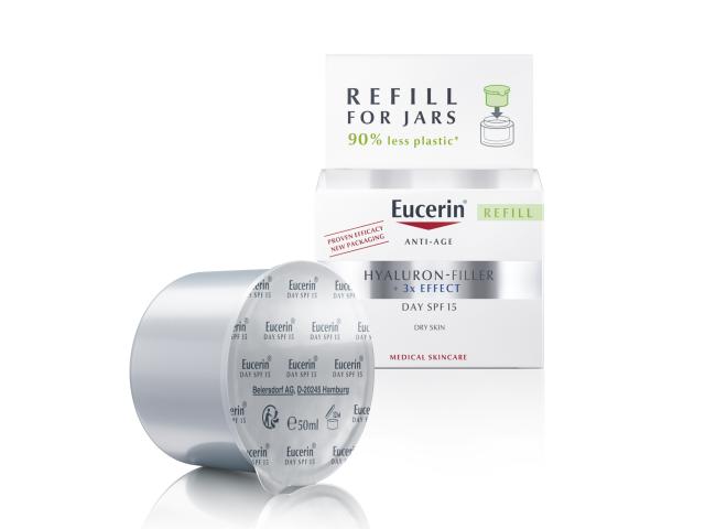 Eucerin Hyaluron-Filler 3 x Effect Krem na dzień skóra sucha refill SPF 15 interakcje ulotka krem - 50 ml