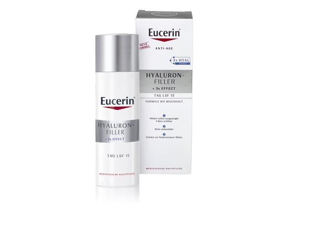 Eucerin Hyaluron-Filler Krem anti-age na dzień skóra normalna i mieszana SPF 15 interakcje ulotka krem  50 ml