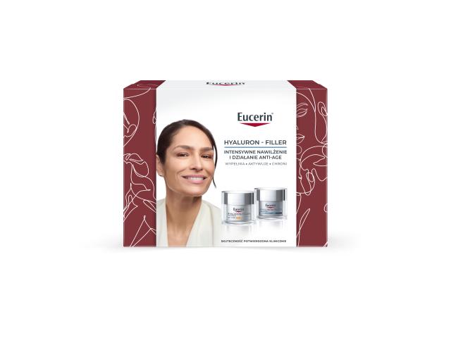 Eucerin Hyaluron-Filler Zestaw Krem na dzień SPF 30 + Krem na noc interakcje ulotka zestaw - 50 ml + 50 ml