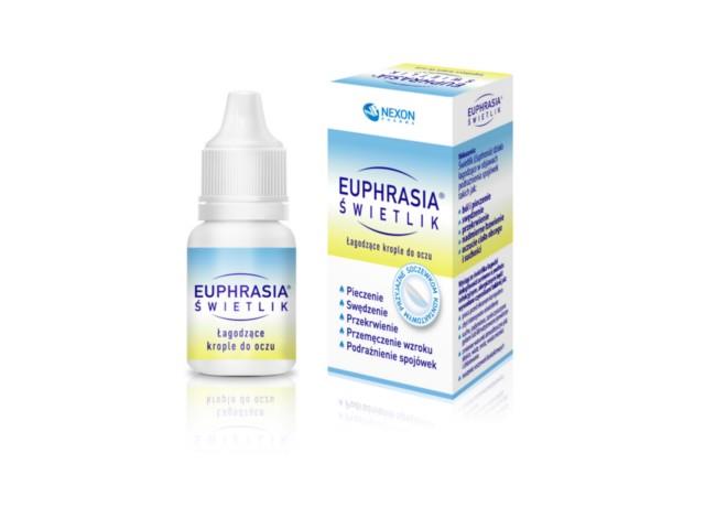 Euphrasia Świetlik Krople do oczu łagodzące interakcje ulotka krople do oczu  10 ml