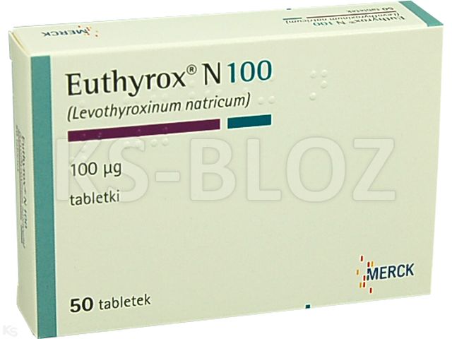 Euthyrox N 100 interakcje ulotka tabletki 100 mcg 50 tabl.
