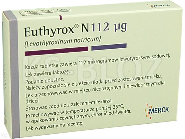 Euthyrox N 112 mcg interakcje ulotka tabletki 112 mcg 