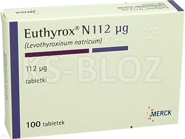 Euthyrox N 112 mcg interakcje ulotka tabletki 112 mcg 100 tabl.