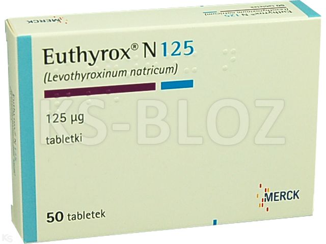 Euthyrox N 125 interakcje ulotka tabletki 125 mcg 50 tabl.