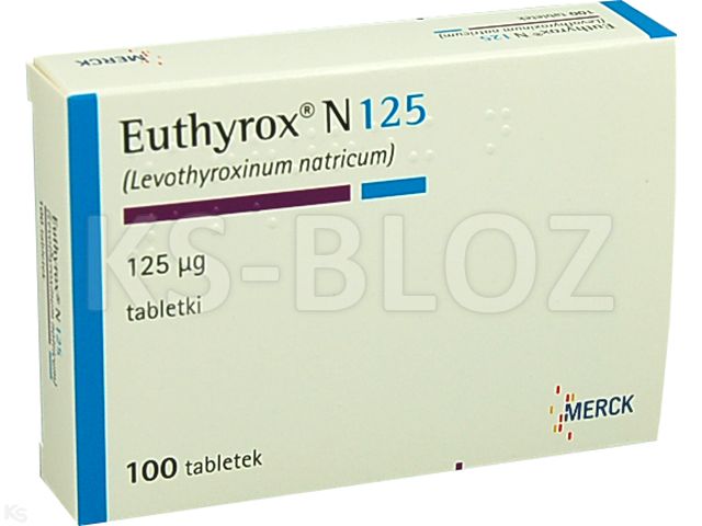 Euthyrox N 125 interakcje ulotka tabletki 125 mcg 100 tabl. | 4 blist.po 25 szt.