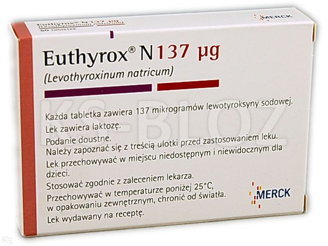 Euthyrox N 137 mcg interakcje ulotka tabletki 137 mcg 50 tabl.