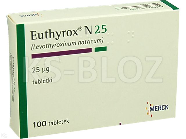 Euthyrox N 25 interakcje ulotka tabletki 25 mcg 100 tabl. | 4 blist.po 25 szt.