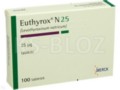 Euthyrox N 25 interakcje ulotka tabletki 25 mcg 100 tabl.