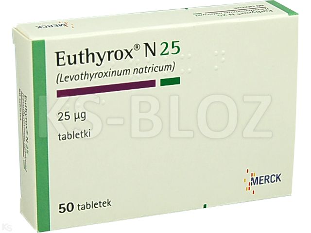 Euthyrox N 25 interakcje ulotka tabletki 25 mcg 50 tabl. | 2 blist.po 25szt.