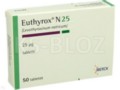 Euthyrox N 25 interakcje ulotka tabletki 25 mcg 50 tabl.