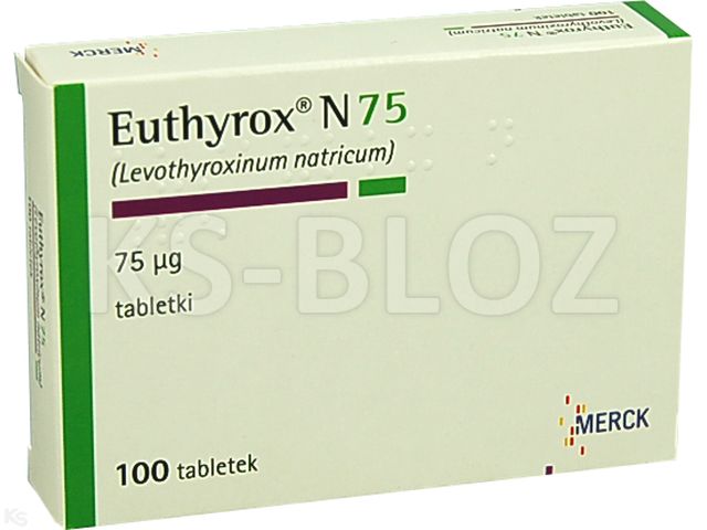 Euthyrox N 75 interakcje ulotka tabletki 75 mcg 100 tabl. | 4 blist.po 25 szt.