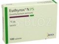 Euthyrox N 75 interakcje ulotka tabletki 0,075 mg 100 tabl.