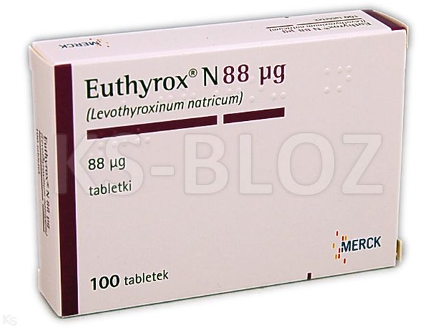 Euthyrox N 88 mcg interakcje ulotka tabletki 88 mcg 100 tabl.