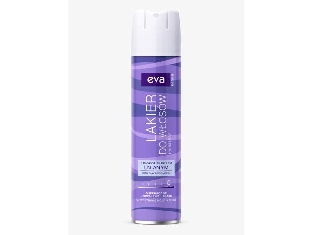 Eva Natura Lakier do włosów z biokompleksem lnianym interakcje ulotka lakier  250 ml