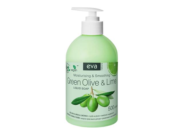 Eva Natura Mydło w płynie kremowe zielona oliwka i limonka interakcje ulotka   500 ml