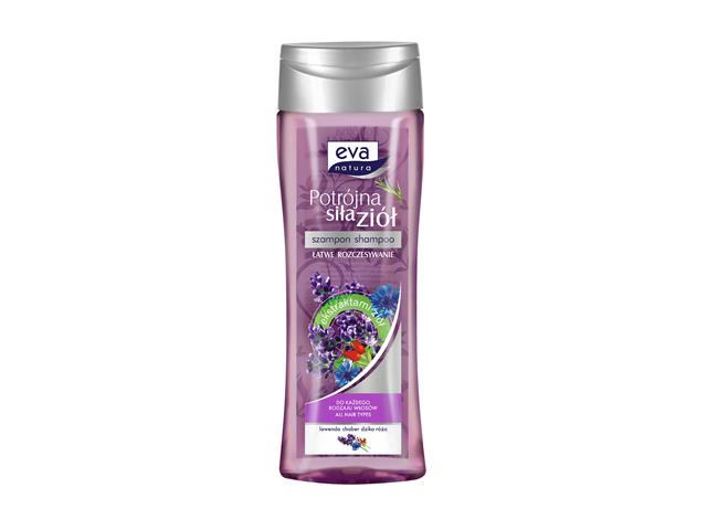 Eva Natura Potrójna Siła Ziół Szampon lawenda, chaber, dzika róża interakcje ulotka szampon - 400 ml