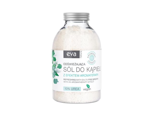 Eva Natura Swobodny Oddech Sól do kąpieli odświeżająca + 10% urea interakcje ulotka   420 g