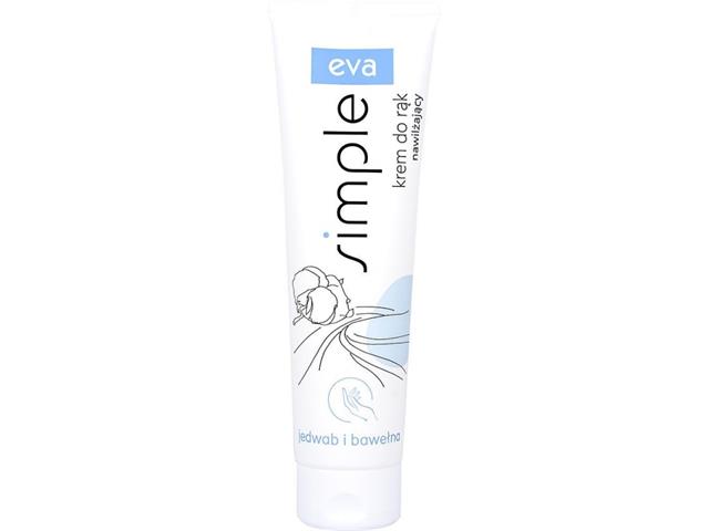 Eva Simple Krem do rąk nawilżający z jedwabiem i bawełną interakcje ulotka krem  100 ml