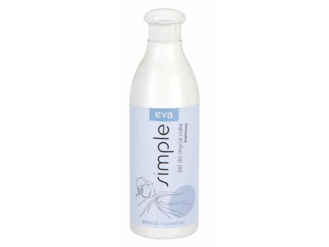 Eva Simple Żel do mycia ciała kremowy z jedwabiem, bawełną interakcje ulotka żel - 500 ml