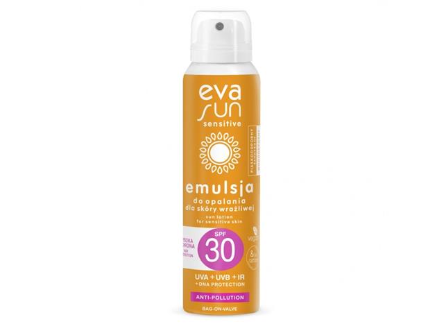 Eva Sun Sensitive Emulsja do opalania dla skóry wrażliwej SPF 30 interakcje ulotka   120 ml