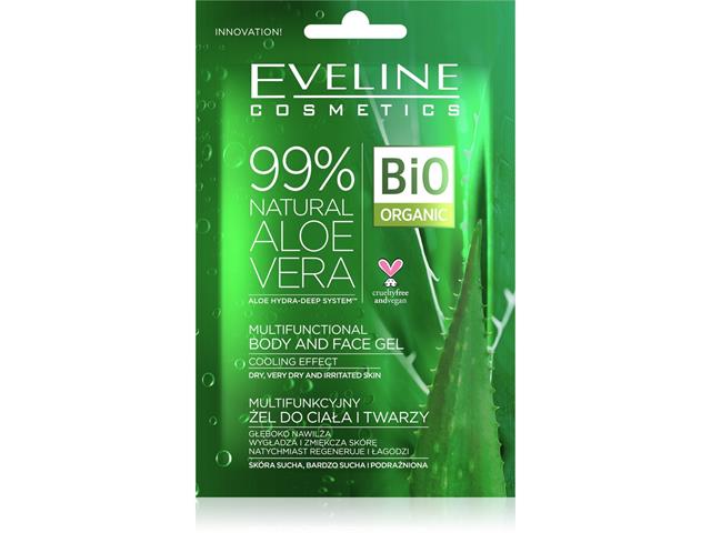EVELINE COSMETICS 99% NATURAL Aloe Vera Żel do ciała i twarzy interakcje ulotka żel - 20 ml