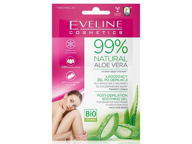 EVELINE COSMETICS 99% NATURAL Aloe Vera Żel po depilacji interakcje ulotka żel - 10 ml
