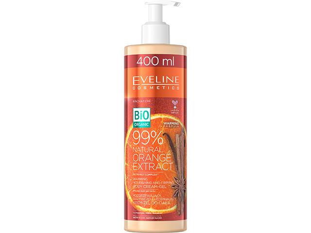 EVELINE COSMETICS 99% NATURAL Orange Extract Rozgrzewający Odżywczo-Ujędrniający Krem-Żel do ciała interakcje ulotka krem-żel  400 ml