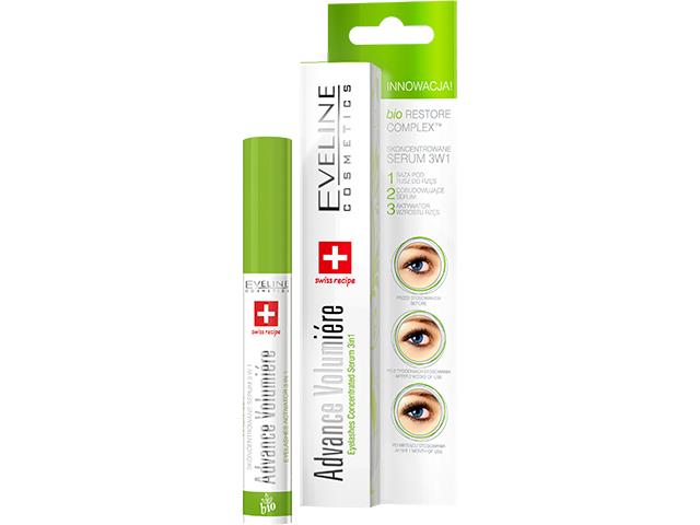 Eveline Cosmetics Advance Volumiere Serum do rzęs 3w1 interakcje ulotka serum - 10 ml