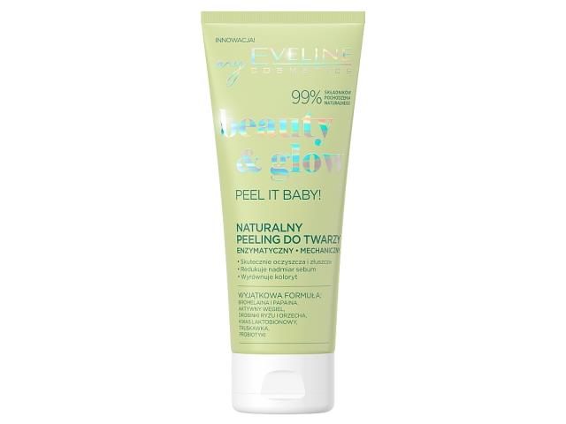 EVELINE COSMETICS BEAUTY & GLOW Naturalny Peeling do twarzy interakcje ulotka peeling - 75 ml