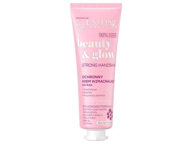 EVELINE COSMETICS BEAUTY & GLOW Ochronny Krem wzmacniający do rąk interakcje ulotka krem  50 ml