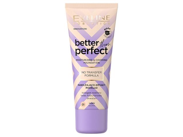 Eveline Cosmetics Better Than Perfect No Transfer Podkład nawilżająco-kryjący NR 01 interakcje ulotka podkład do twarzy  30 ml