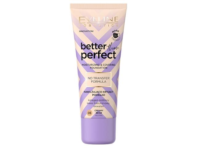 Eveline Cosmetics Better Than Perfect No Transfer Podkład nawilżająco-kryjący NR 05 interakcje ulotka podkład do twarzy  30 ml