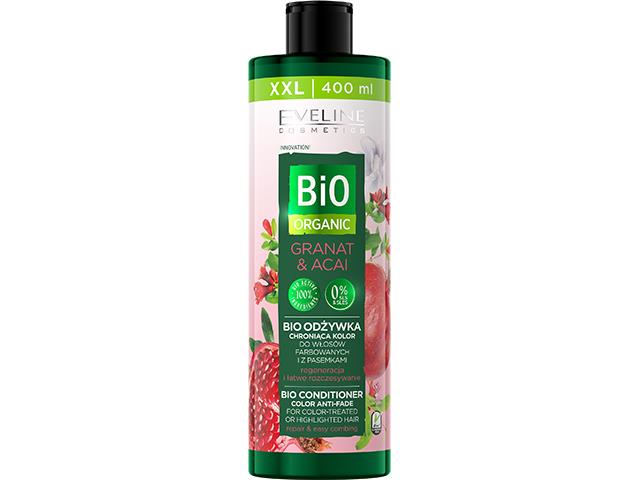 EVELINE COSMETICS BIO ORGANIC Bio Odżywka chroniąca kolor Granat & Acai interakcje ulotka odżywka  400 ml