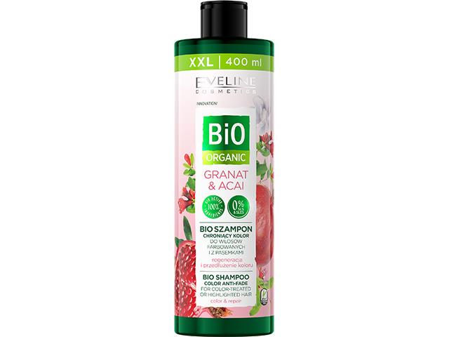 EVELINE COSMETICS BIO ORGANIC Bio Szampon chroniący kolor Granat & Acai interakcje ulotka szampon - 400 ml