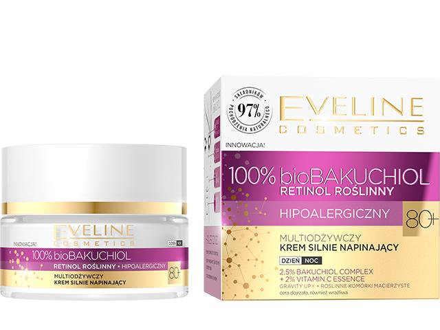 EVELINE COSMETICS BIOBAKUCHIOL Multiodżywczy Krem silnie napinający 80+ interakcje ulotka krem  50 ml