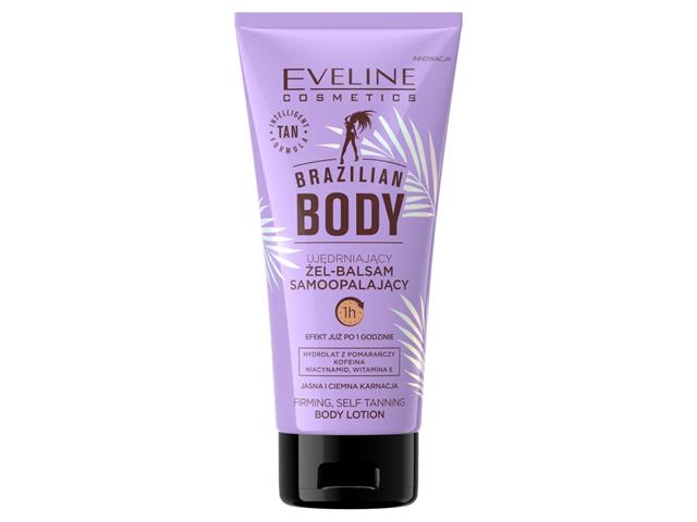 EVELINE COSMETICS BRAZILIAN BODY Ujędrniający Żel-balsam samoopalający jasna i ciemna karnacja interakcje ulotka balsam  150 ml