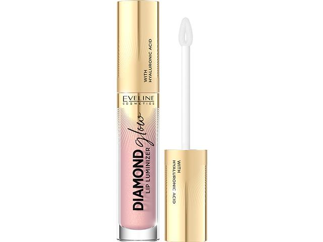 EVELINE COSMETICS DIAMOND GLOW LIP LUMINIZER Błyszczyk z kwasem hialuronowym nr 03 interakcje ulotka błyszczyk  4 ml