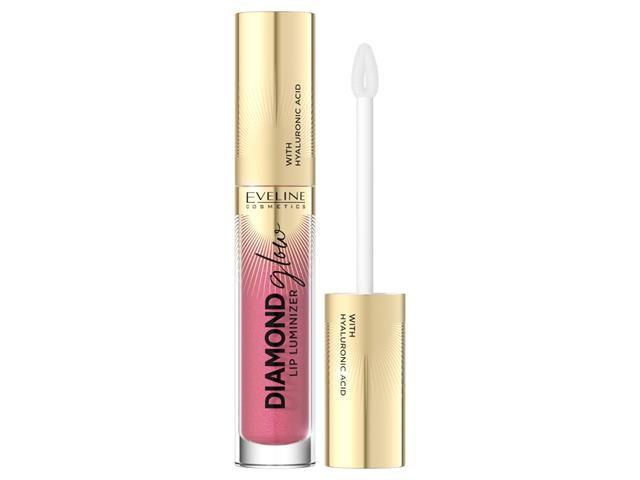 EVELINE COSMETICS DIAMOND GLOW LIP LUMINIZER Błyszczyk z kwasem hialuronowym nr 09 interakcje ulotka błyszczyk  1 szt.