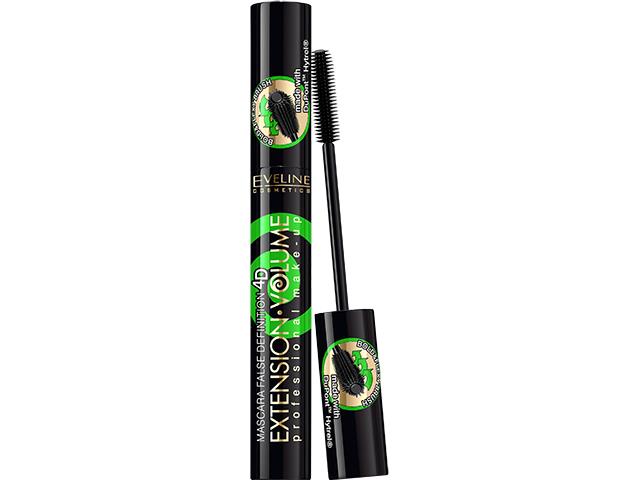 Eveline Cosmetics Extension Volume False Definition 4D Tusz do rzęs wydłużająco-podkręcający czarny interakcje ulotka tusz do rzęs - 1 szt.