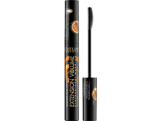 Eveline Cosmetics Extension Volume Tusz do rzęs wydłużająco–pielęgnujący czarny interakcje ulotka tusz do rzęs - 10 ml