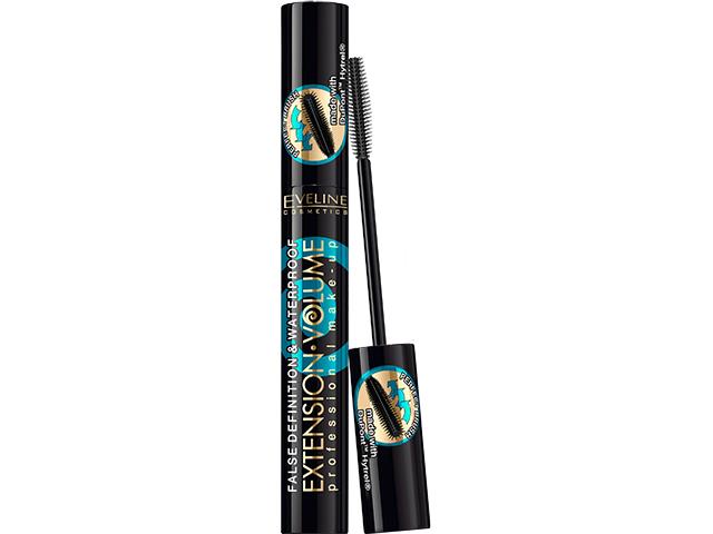 Eveline Cosmetics Extension Volume Waterproof Tusz do rzęs wodoodporny czarny interakcje ulotka tusz do rzęs - 10 ml