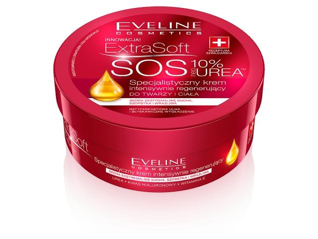 EVELINE COSMETICS EXTRA SOFT S.O.S. Krem intensywnie regenerujący do twarzy i ciała interakcje ulotka krem  200 ml