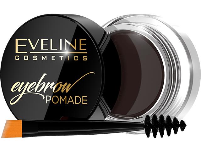 EVELINE COSMETICS EYEBROW POMADE Pomada do brwi Dark Brown interakcje ulotka pomada  1 szt.