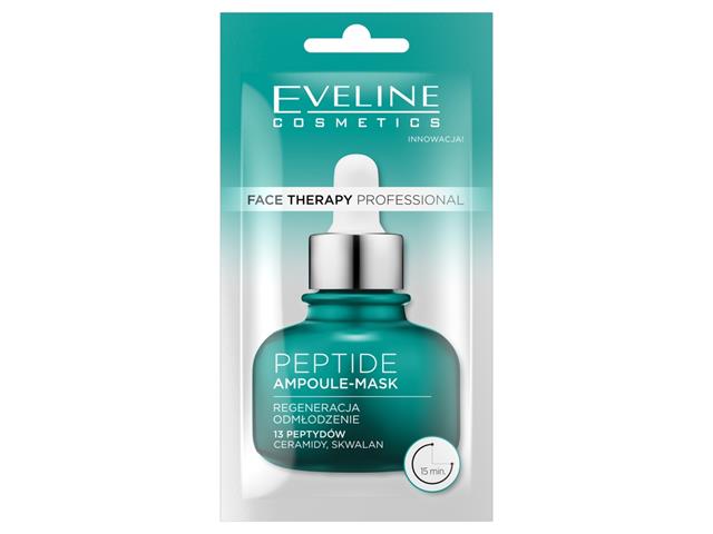 EVELINE COSMETICS FACE THERAPY PROFESSIONAL AMPOULE-MASK Peptide interakcje ulotka   8 ml