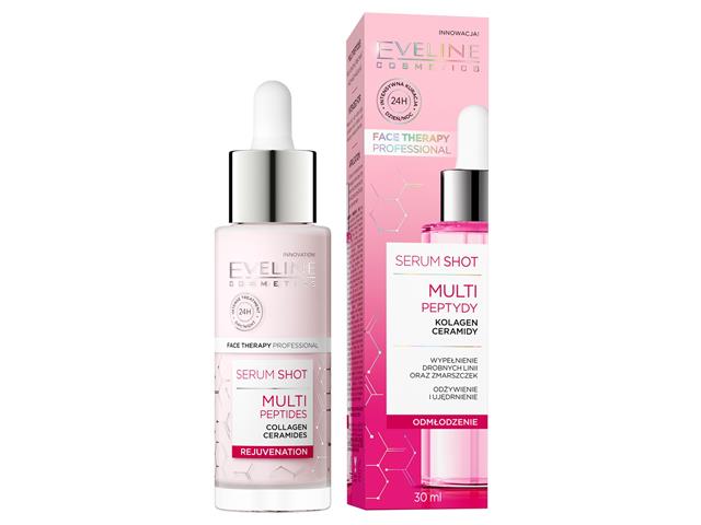 EVELINE COSMETICS FACE THERAPY PROFESSIONAL Serum Shot Kuracja Multipeptydy Odmłodzenie interakcje ulotka serum - 30 ml