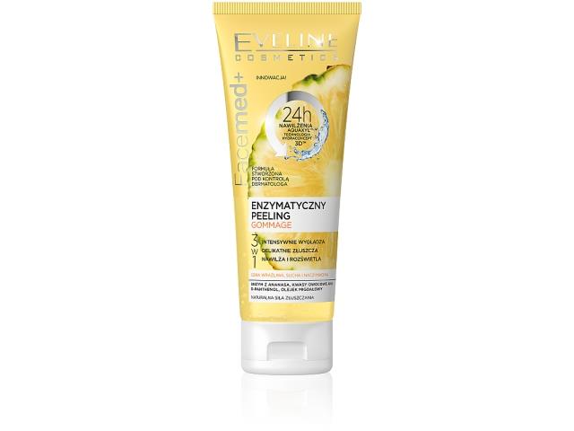 EVELINE COSMETICS FACEMED+ Enzymatyczny Peeling Gommage 3w1 interakcje ulotka peeling  75 ml