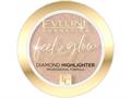 EVELINE COSMETICS FEEL THE GLOW Rozświetlacz nr 02 Beach Glow interakcje ulotka puder  4.2 g